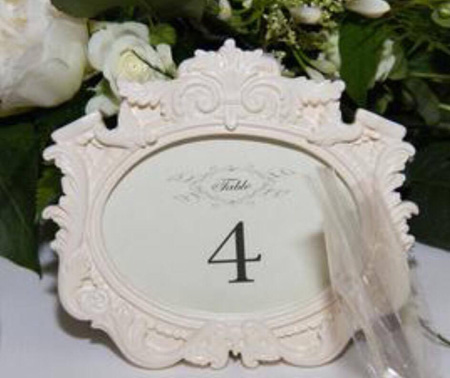 WEdding table numbers afterwards