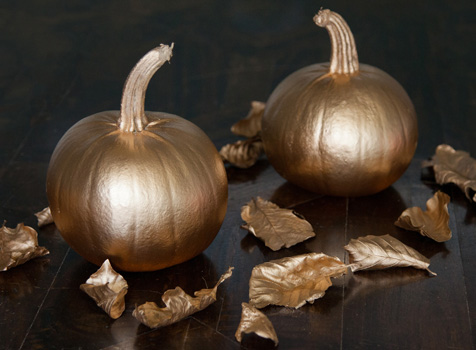 Gold pumpkins