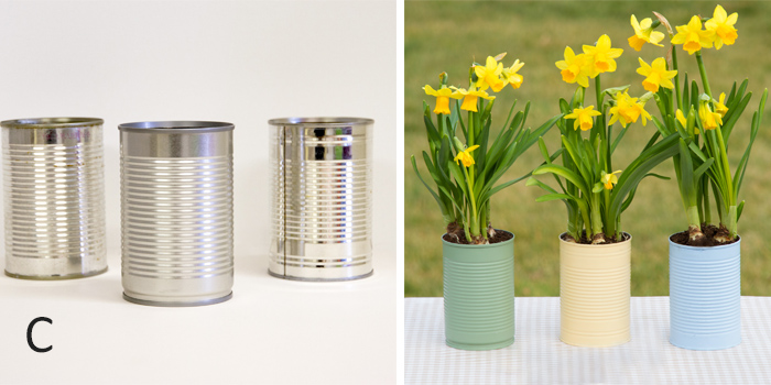 From tin cans to planters