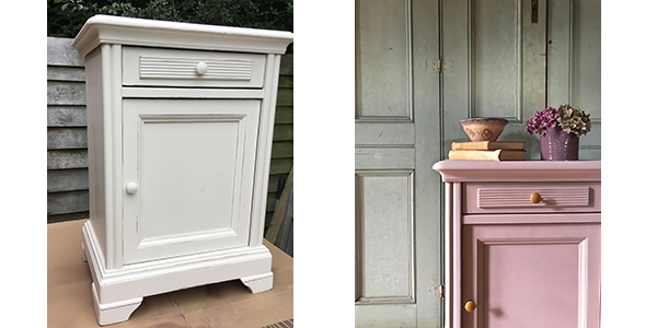 chalk cabinet before and after