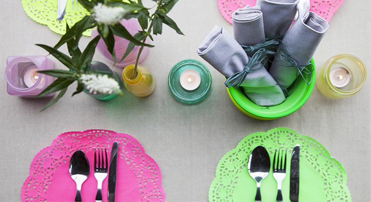 Colourful dining featured